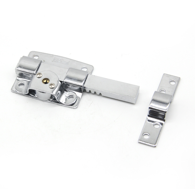 Stainless Steel chrome plated Door Latch Sliding Lock Iron Bolt door shutter locks  With Keys