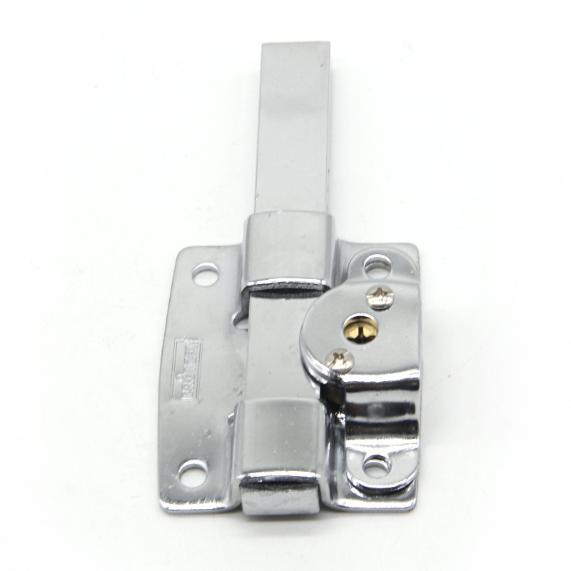 Stainless Steel chrome plated Door Latch Sliding Lock Iron Bolt door shutter locks  With Keys