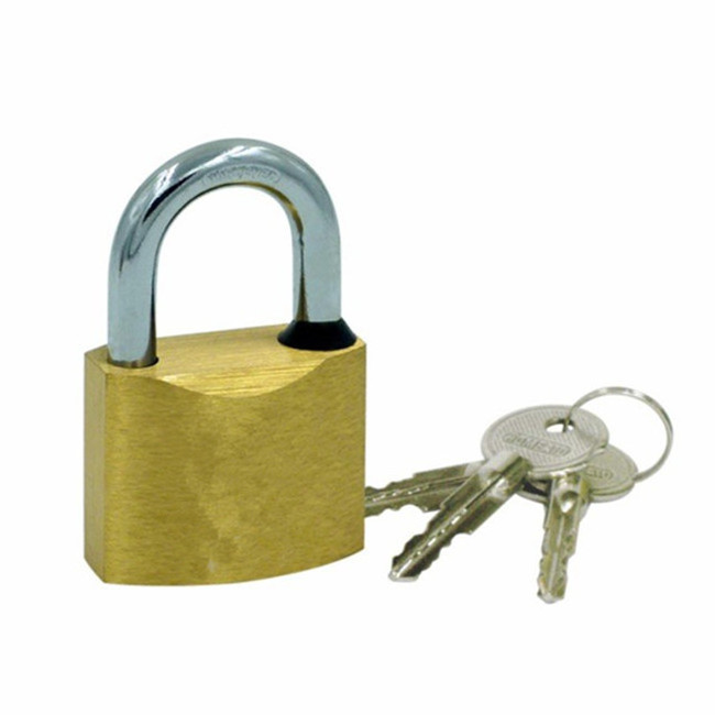 World globe Top  Quality pad lock Long Normal Shackle Solid Brass 40mm Cross Key Padlock