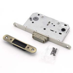 European Popular Plastic Magnetic Mortice 50mm Backset Door Lock Body 9050 magnet deadbolt magnetic lock for door