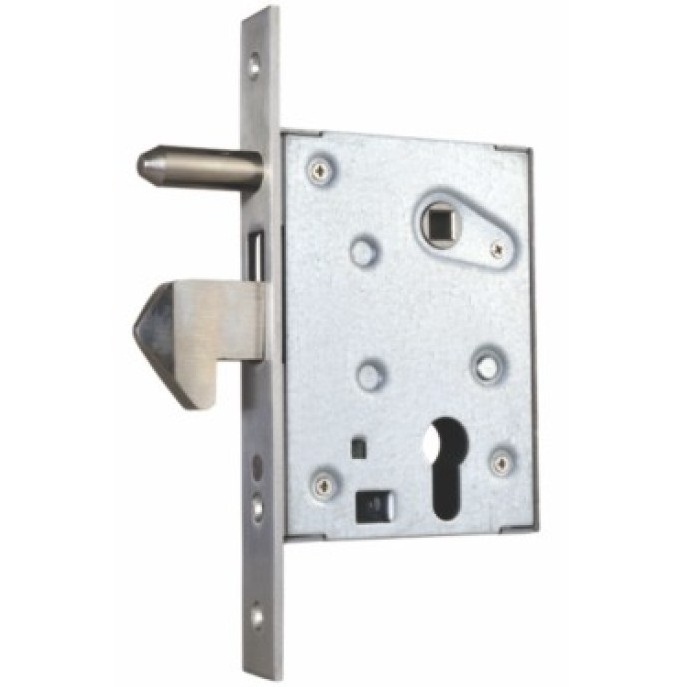 European Profile Quality Satin Nickel Finish French 60721H Door mortise Lock body with split latch bolt for fire door