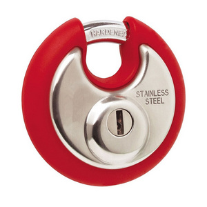 North America Popular Waterproof Stainless Steel 201 304 Color Round Disc Discus Padlock