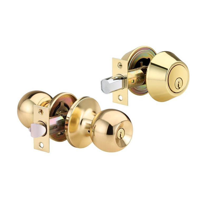 High Quality lock deadbolt cylindrical lock combo tubulai knob lock modern combination door look