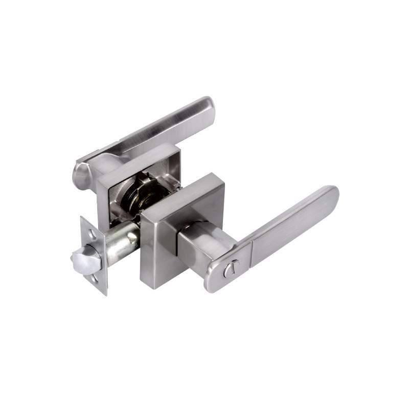 Safe tubular mechanism double sided door handle lever lock korean door lock