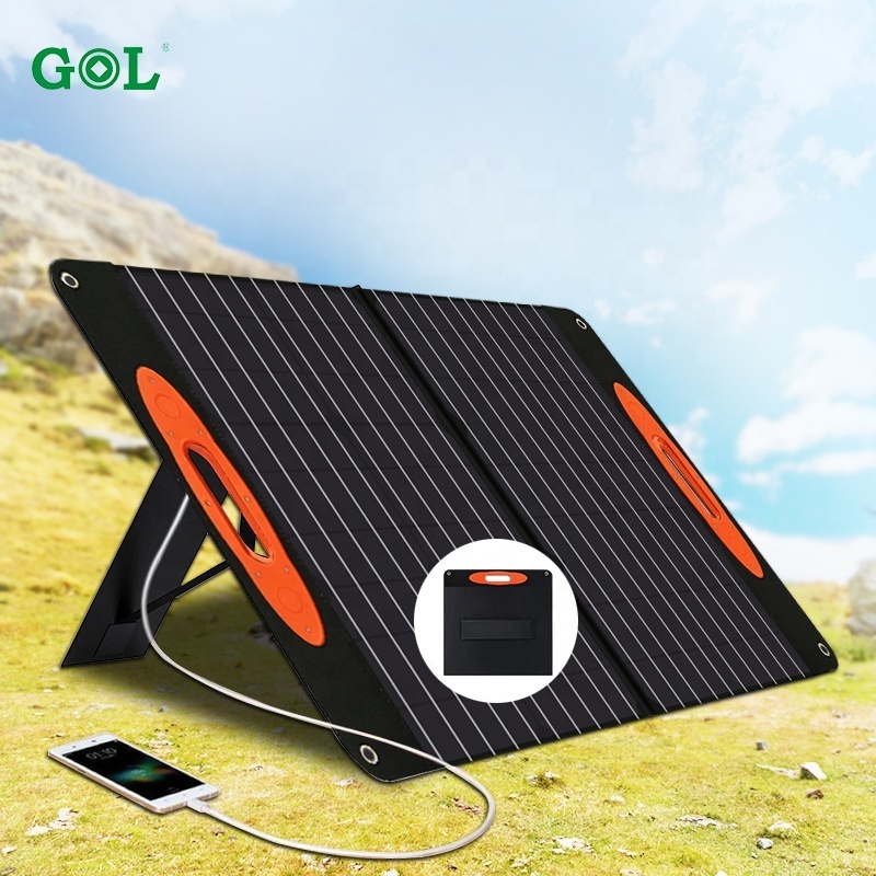 Mono Solar Cells 60w Outdoor lightweight portable foldable solar panel usb charger power foldable solar panel