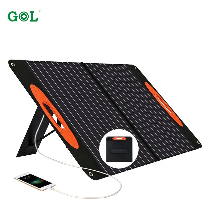 Mono Solar Cells 60w Outdoor lightweight portable foldable solar panel usb charger power foldable solar panel