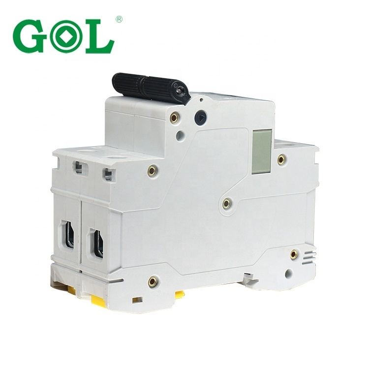 GOL 80A 100A 125A DC MCB DC mini circuit breaker Miniature Circuit Breaker 2P Icu 10KA