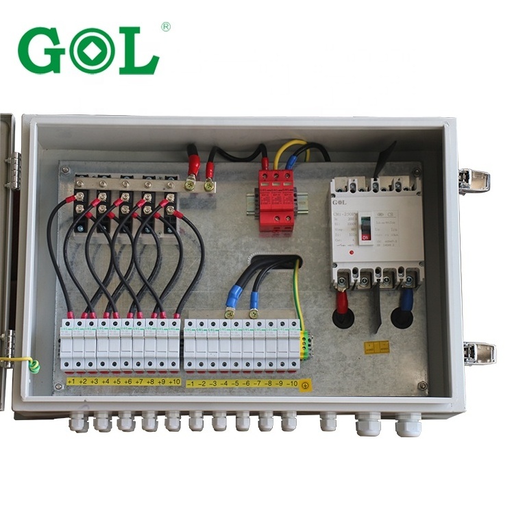 IP65  2, 4, 6, 8, 10, 12, 14, 16, 20, 24 ways solar photovoltaic combiner box