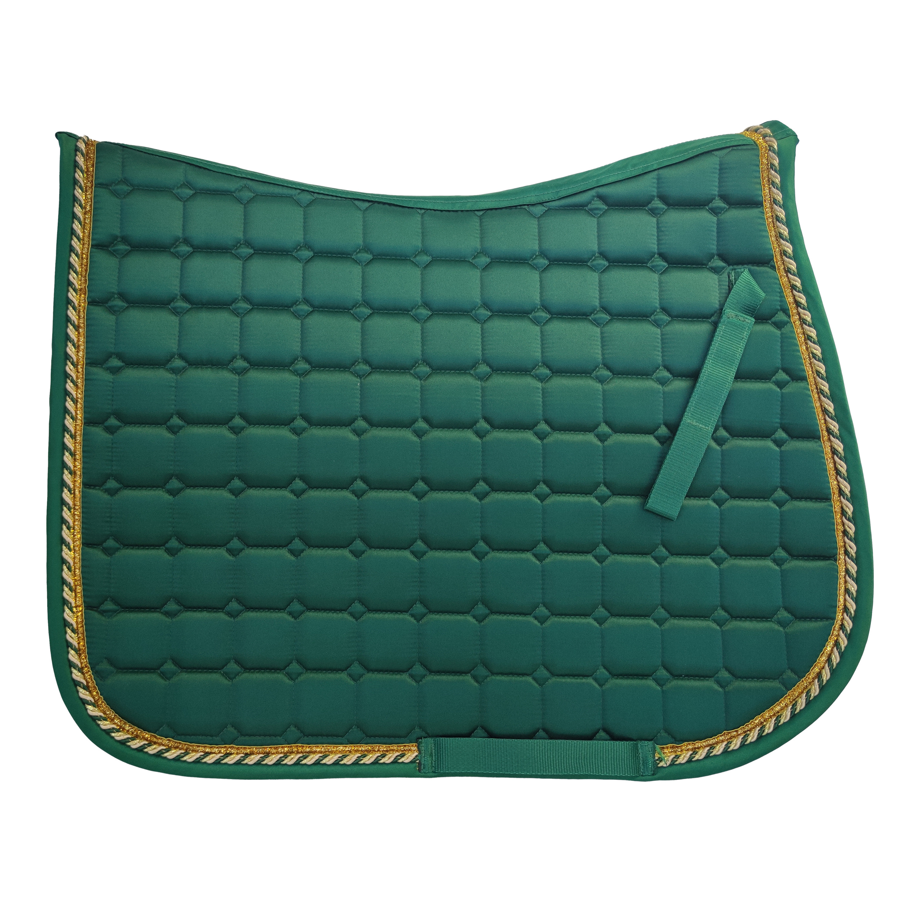 Professional Manufacturer Equestrian Products Horse Saddle Blanket Customized Logo Satin Fabric Jumping Saddle Pads