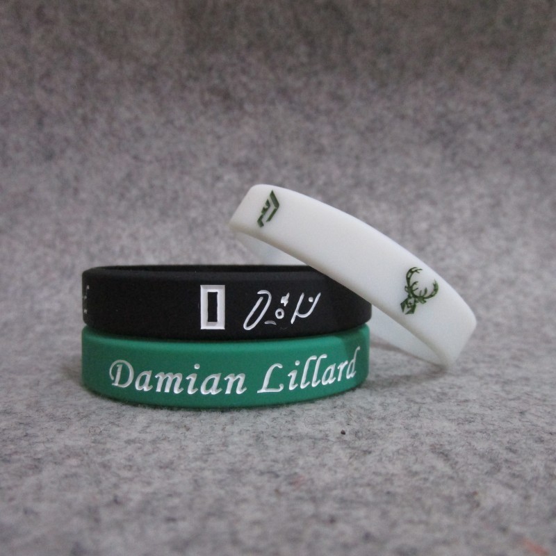 Promotional Product Pattern Logo Custom Silicone Rubber Material Personalised Custom Logo Wristband