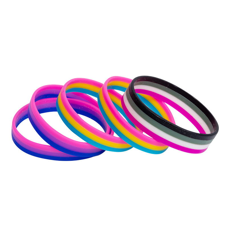 Silicone elastic wristband anime sports custom logo wristband