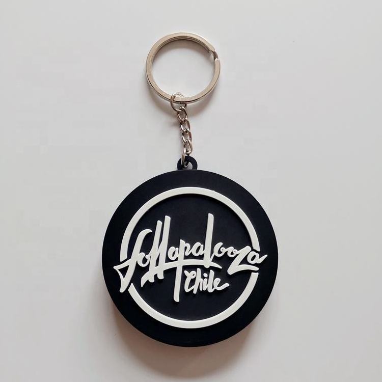 Custom Logo Promotional Soft PVC Rubber Key Ring Key Chain Personalized Keychain Silicone Keyring Key Chains