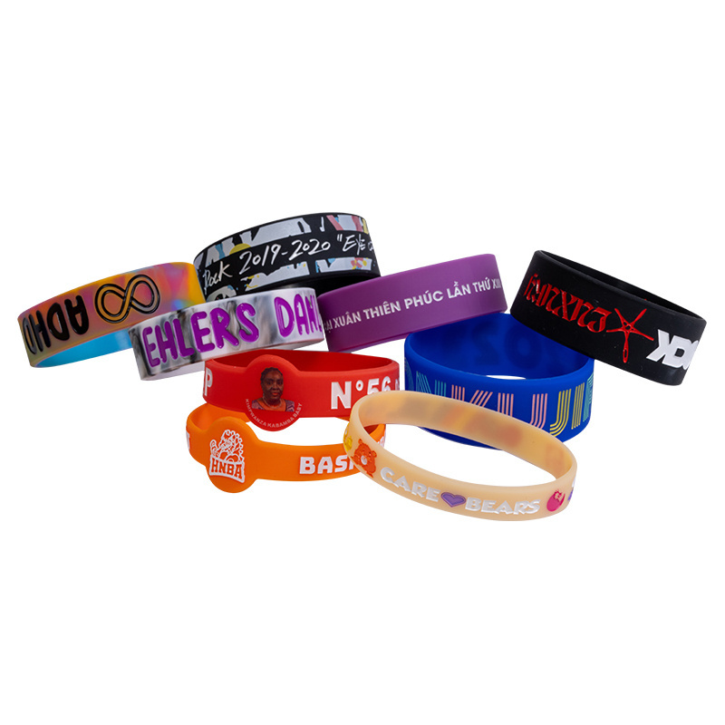 Sports product silicone wristband printing machine elastic festival wristbands for events