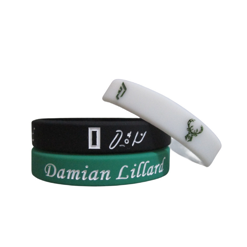 Promotional Product Pattern Logo Custom Silicone Rubber Material Personalised Custom Logo Wristband