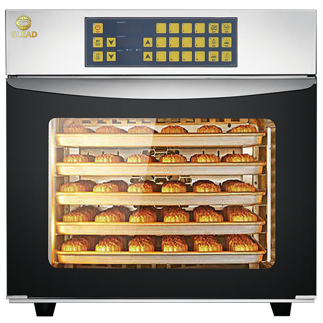 Mini Stainless Steel Bakery Oven Electric 4 Trays Convection Oven