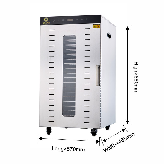 Industrial Batch Freeze Industrial Tray Spin Vegetable 20 Tray Dehydration Drying Fruit Dehydrator Commercial Fruit Dryer