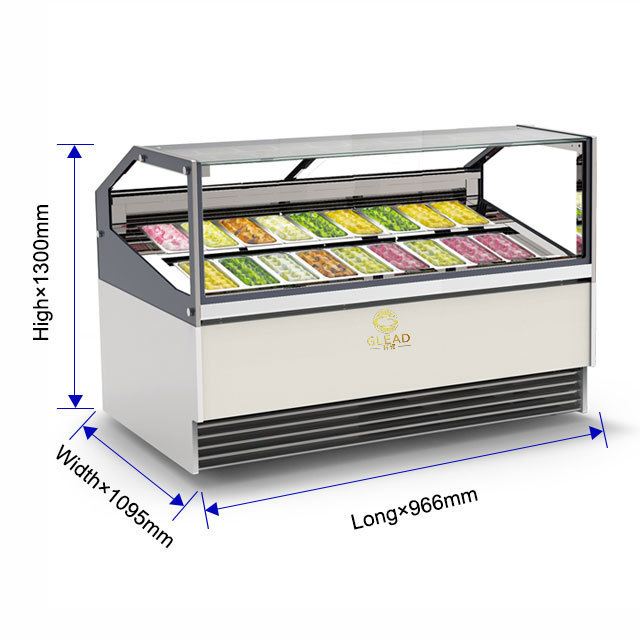 Display Desk Gelato Patisserie Price Quality Freezers & Fridges Ice Cream Gelato Showcase Freezer For Ice Cream Gelato Store