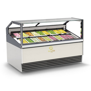 Display Desk Gelato Patisserie Price Quality Freezers & Fridges Ice Cream Gelato Showcase Freezer For Ice Cream Gelato Store