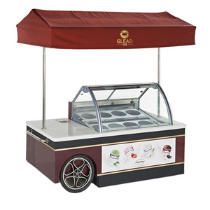 Ice Mobile Food Truck Electric Food Three-Wheel Refrigerator Generator'S Centerpiece Cream Food Ice Cream Trucks For Sale