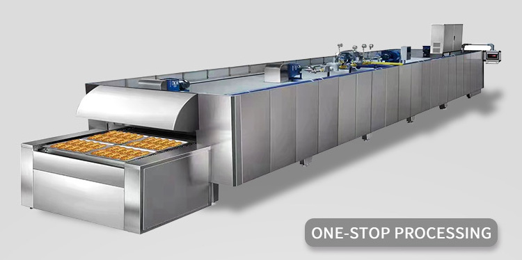 Glead High Quality One Step Processing Stainless Steel Commercial Tunnel Oven For Kitchen Project