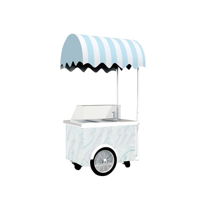 Ice Mobile Food Truck Electric Food Three-Wheel Refrigerator Generator'S Centerpiece Cream Food Ice Cream Trucks For Sale