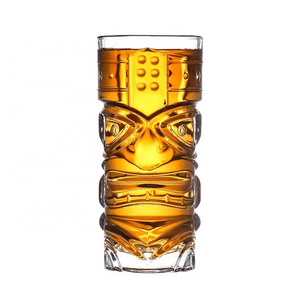 14oz Exotic Zombie clear OEM tiki mugs cocktail glasses bulk Hawaii Tiki glasses cocktail cup