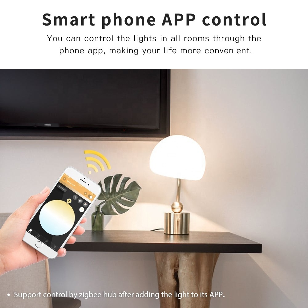 Gledopto GL-B-007P RGBCCT ZigBee Filament Bulb SmartThings Enabled Siri Light Bulb Dimmable Smart Lights That Work With Alexa