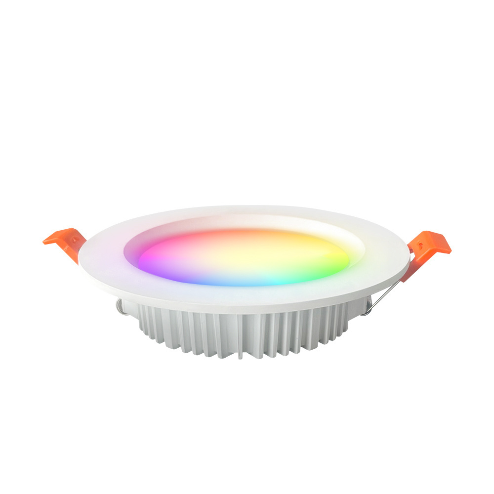 Gledopto Ultra Slim Ceiling Down Light Recessed Panel Lamp Indoor RGB CCT Smart 12W LED  Downlights