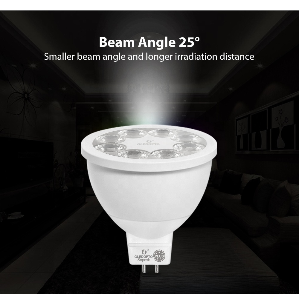 ZigBee Smart LED Bulb MR16 LED Bulbs Dimmable Brightness 0%-100% And CCT Tunable MR16 LED Bulb 100W Equivalent