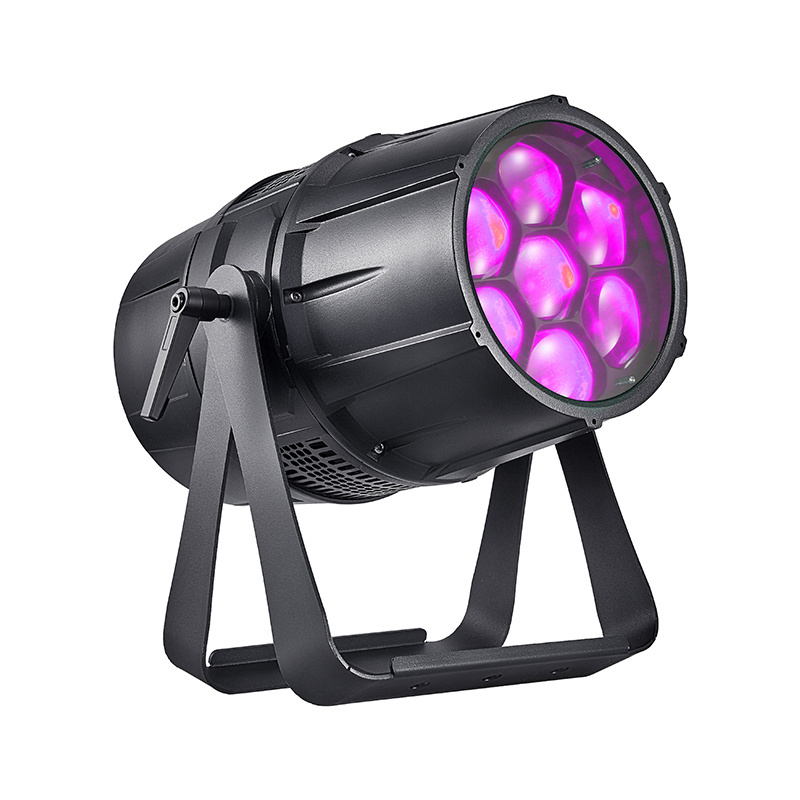 Powerful Outdoor Waterproof 7*40W RGBW 4in1 Quad Full Color LED Zoom PAR light IP65