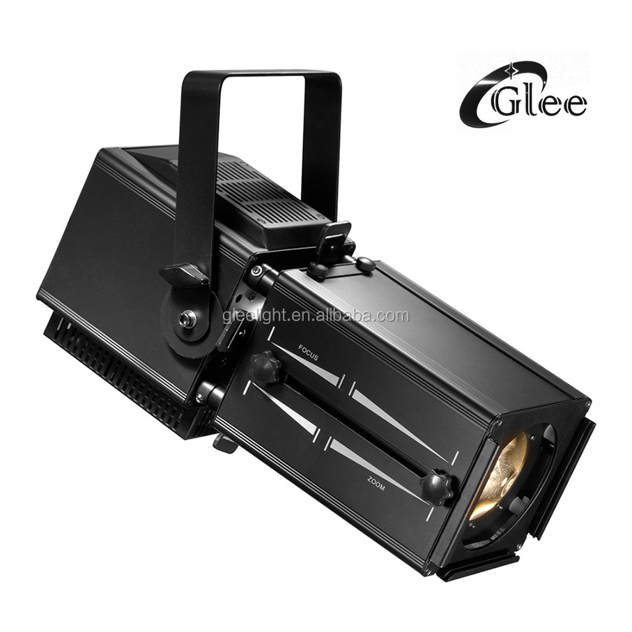 Small 60W White LED ZOOM Ellipsoidal Profile Leko Spot Light for Theater Studio Stage