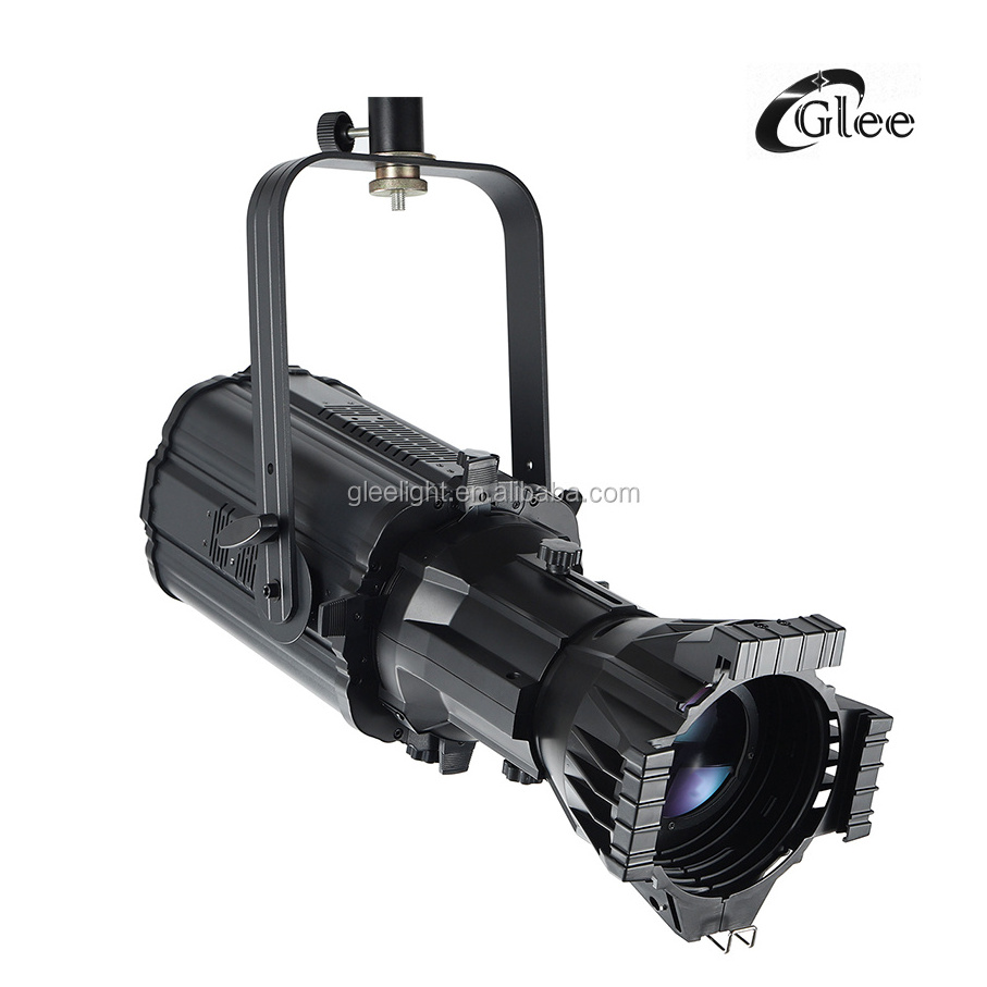 400W White LED Profile Ellipsoidal Gobo Leko Spotlight for Theater Theatre Studio Stage with RDM