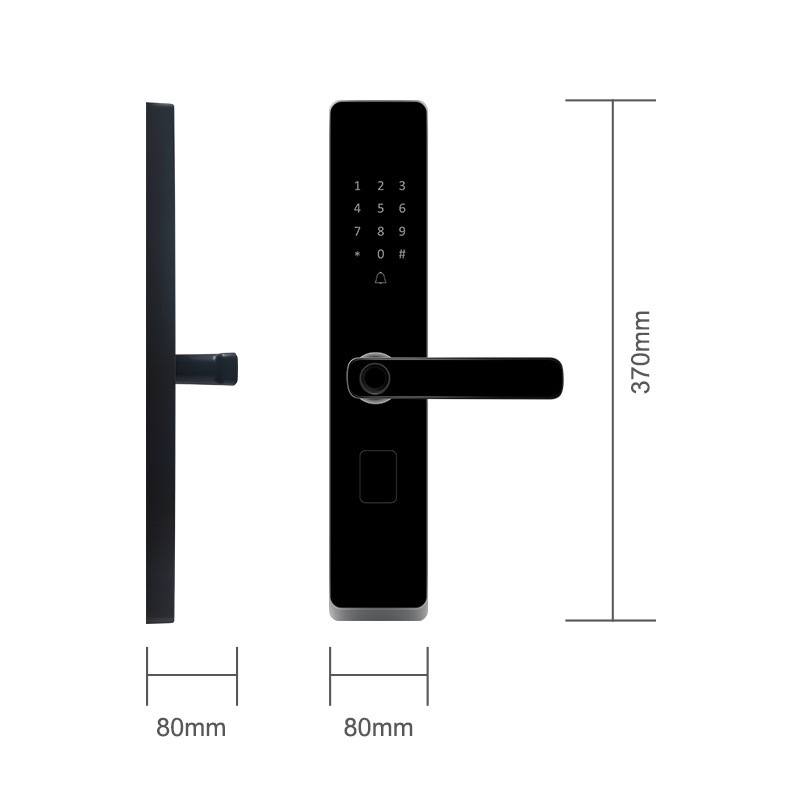 Ttlock Smartlock Password Keyless Entry Cerradura Inteligente Card Fingerprint Electronic Front Door Lock Smart Door Lock