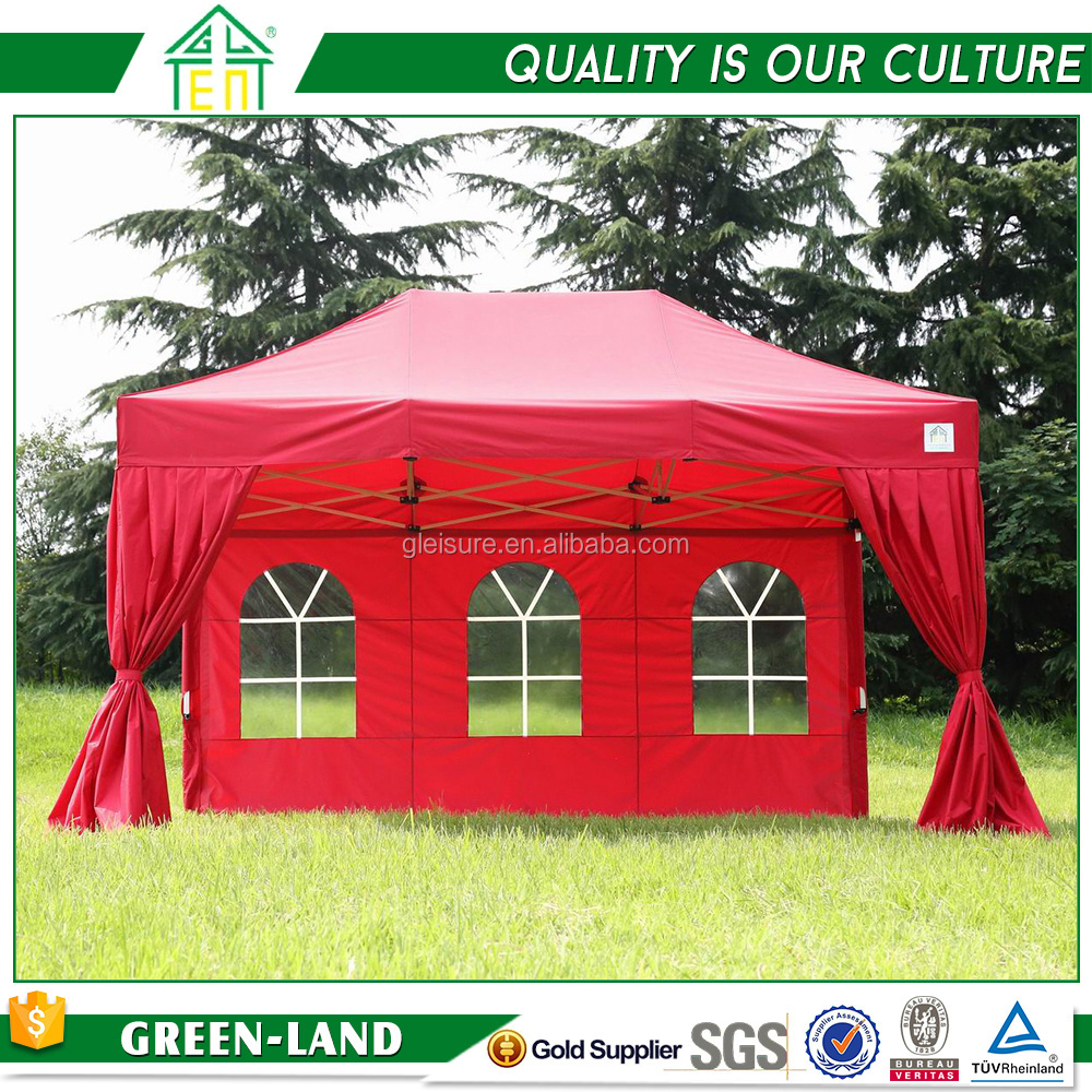 Hot Sale Water Proof Ez Up Aluminum Hexagonal Folding Gazebo Tent With Screen