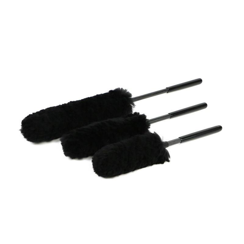 High Quality Car Wash Wheel Wool Brush Car Detailing Cleaning Brushes 3 Pcs Set