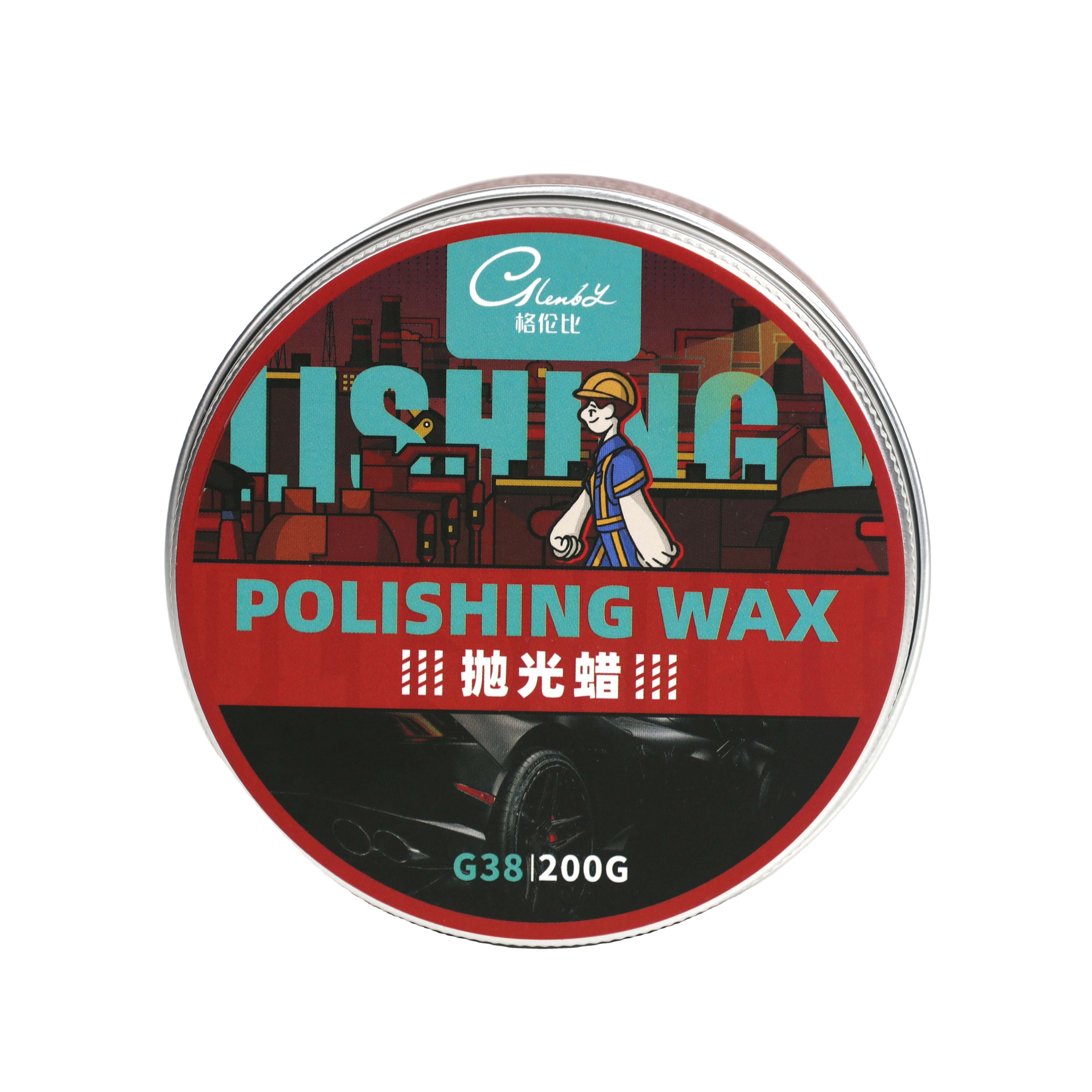 OEM G38 Automotive Polishing wax Hydrophobic with ultra bright polishing molecule palm wax 200g car polishing wax Free sample