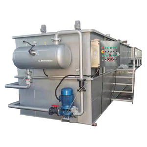 horizontal dissolved air flotation machine daf dissovled air flotation for aquaculture wastewater treatment