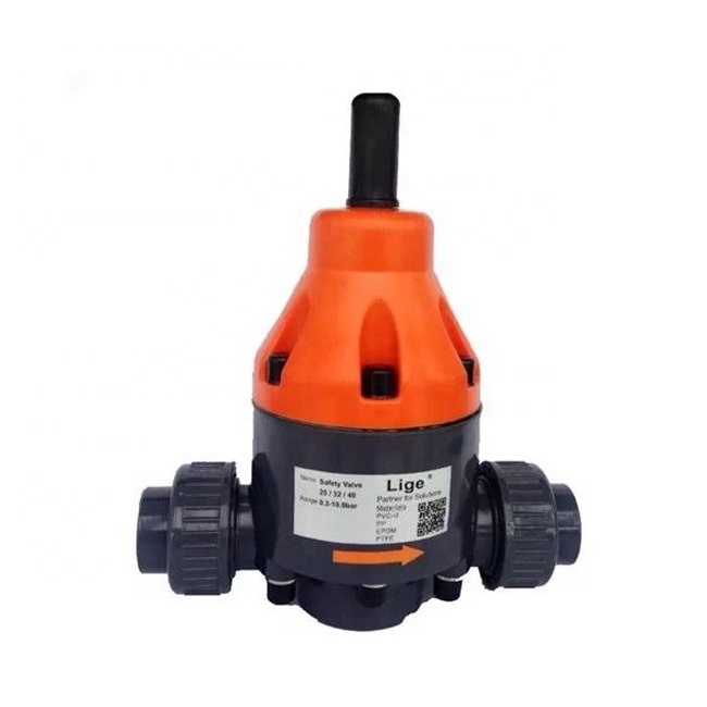 back pressure valve pvc pvdf stainless steel relief pressure safety valve for dosing pump