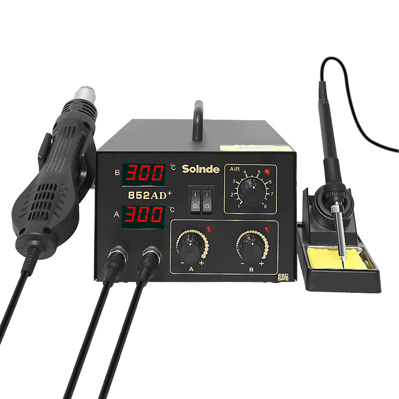 China Supplier 852AD+ 650w PCB hot air smd rework soldering station