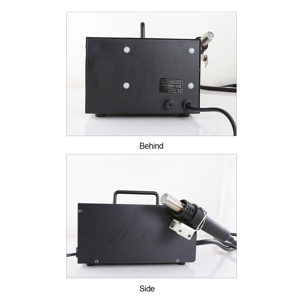 Hot Air Gun + Solder Station Desolder Station + Electronic Solder Iron 2 in 1 Metal Heating Core 110V/ 220V 23l/min(max) CN;GUA