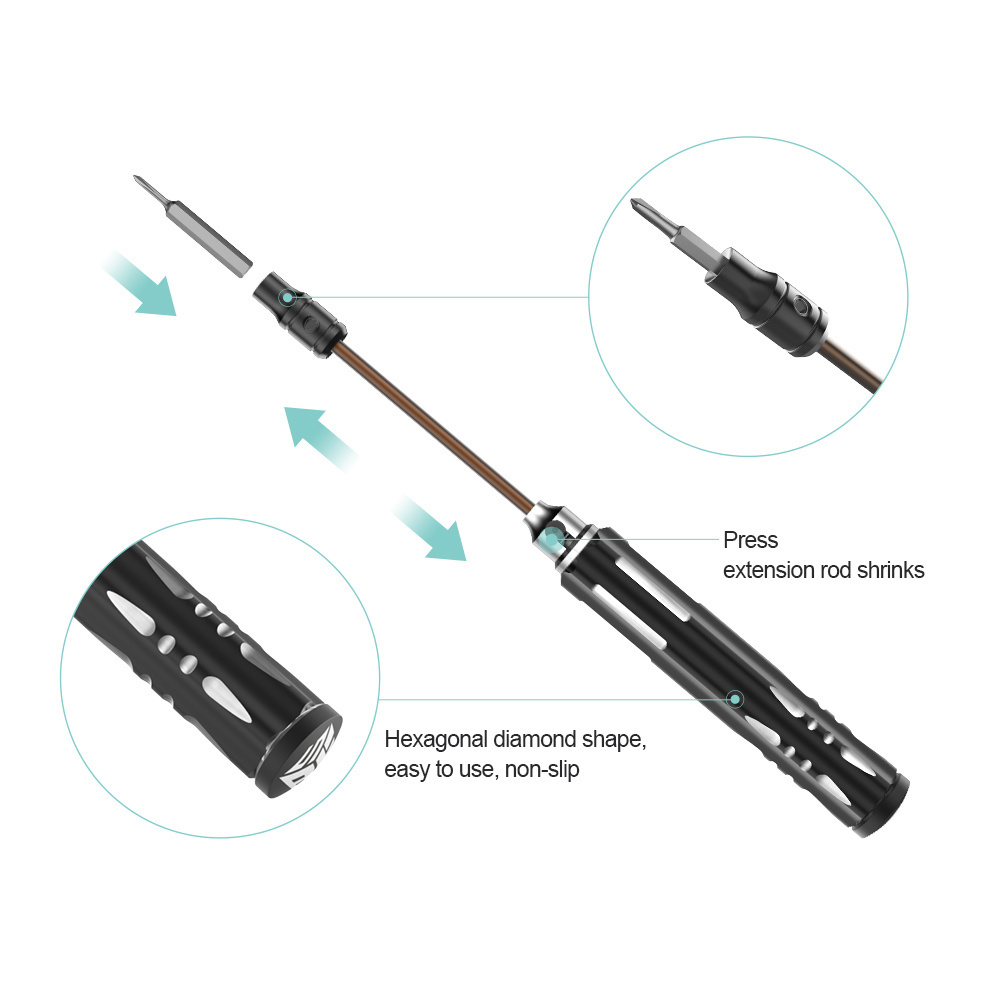 24 in 1 Multifunction Precision Screwdriver Set With Deep Hole Working Bits Magnetic Screw Driver for iPhone Phone Repair Tools