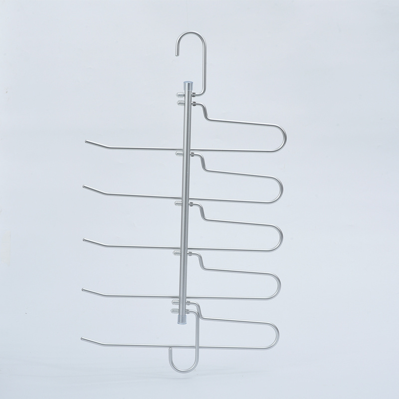 Aluminum Pants  clothes hanger  closet organizer for Laundry  & Racks Space Saving Hangers