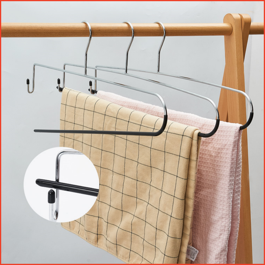 Quality Blanket Linen Hangers Wide Heavy Duty Hanger for Blankets, Table Cloths, - Nonslip Comforter Storage Hanger