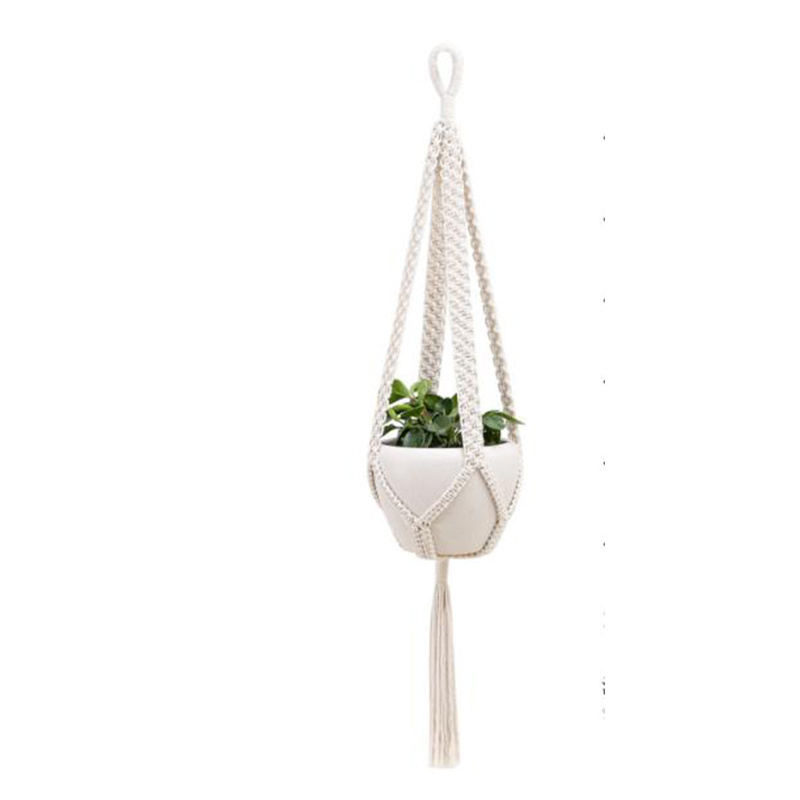 New style wholesale Indoor Home Decor Plant Holder Cotton Rope Handmade Macrame Wall Air Plant Hangers