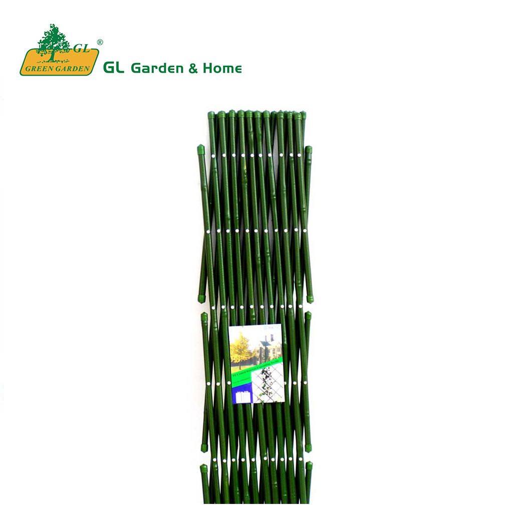 Top Quality Customized New style Dual Use PE Coated Bamboo Expanding Trellis