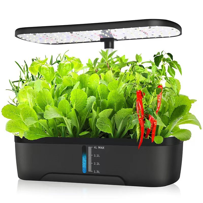 Hot Sale durable Indoor Home plant Seed Growing Mini Greenhouse Smart 12 hole plant growth system kit