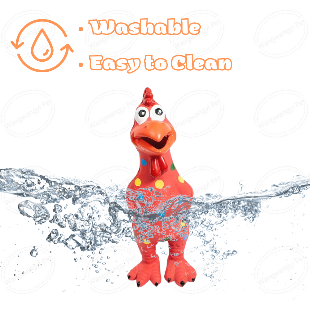 Factory Wholesale Squeaky Dog Toy Non-Toxic Latex Screaming Chicken Dog Toys