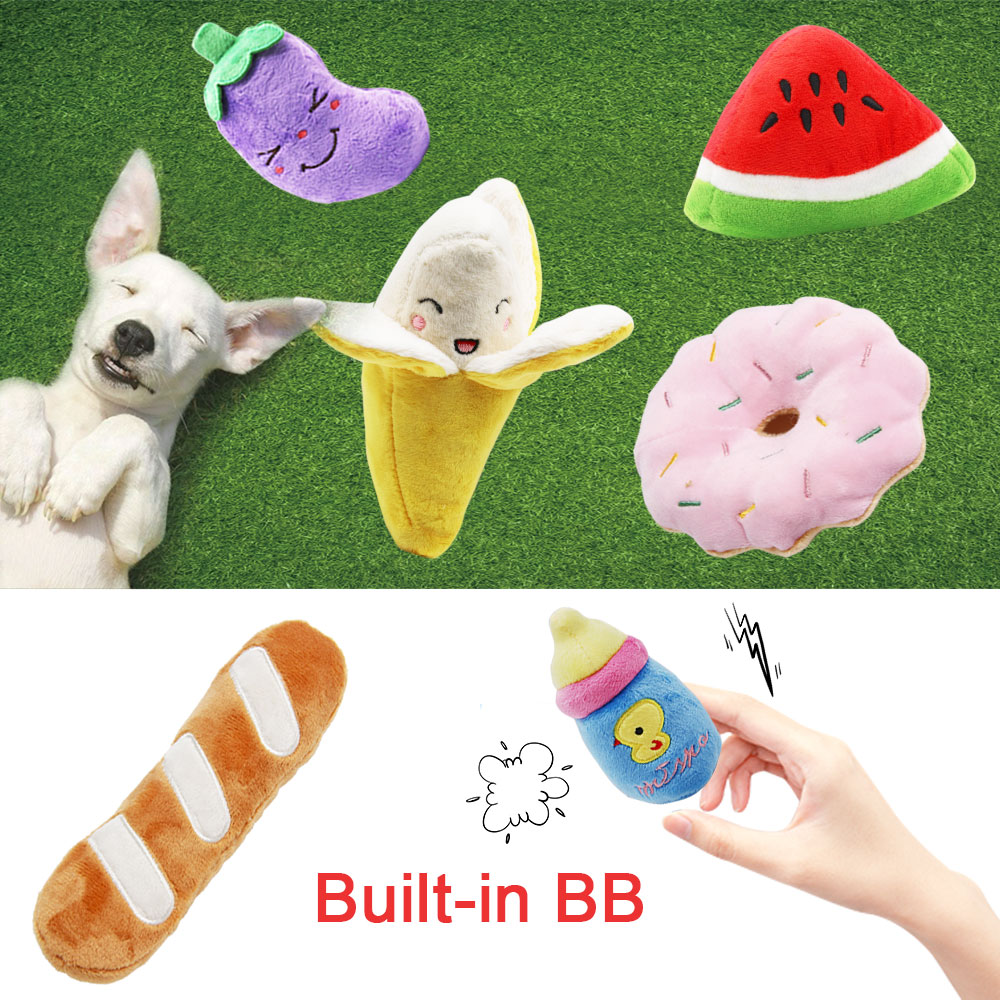 Wholesale Carton Plush Dog Toy Various Design Squeaky Dog Plush Toy