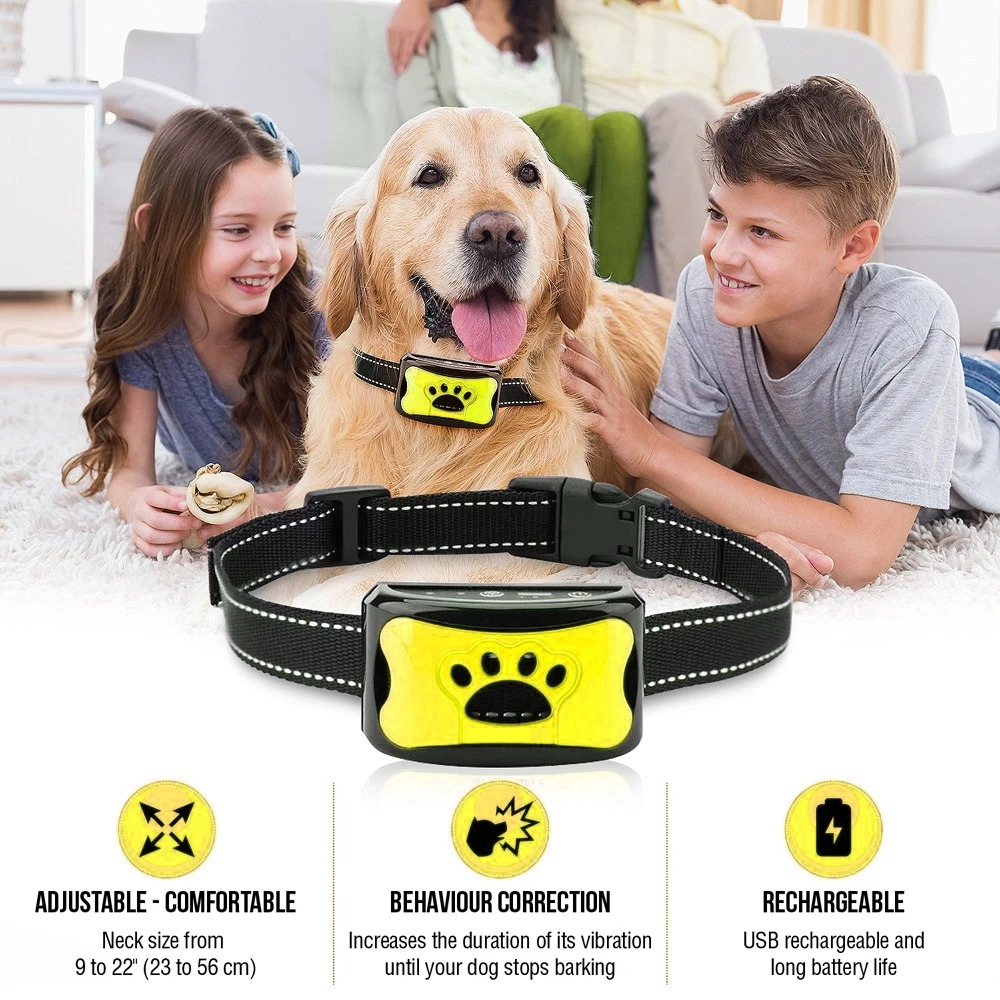 Anti Bark Pet Training Collar Electric Shock Vibration Bark Control Collar for Dog