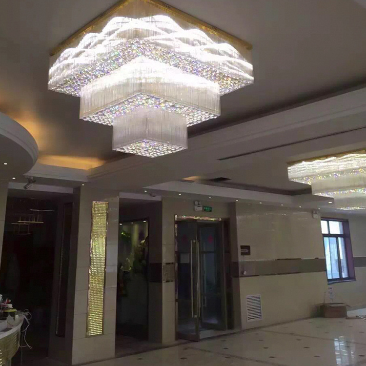 Custom Project Indoor Decoration Lighting Hotel Lobby Hallway Meeting Room Luxury Ceiling Chandelier